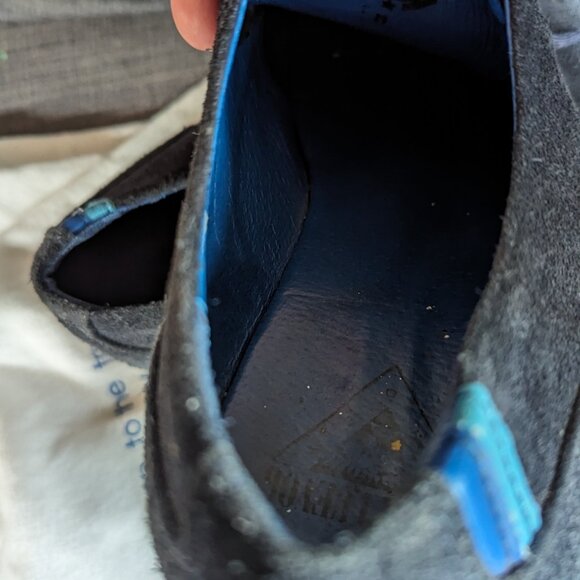 CBC Radio Fluevog Blue Suede - Picture 3 of 8